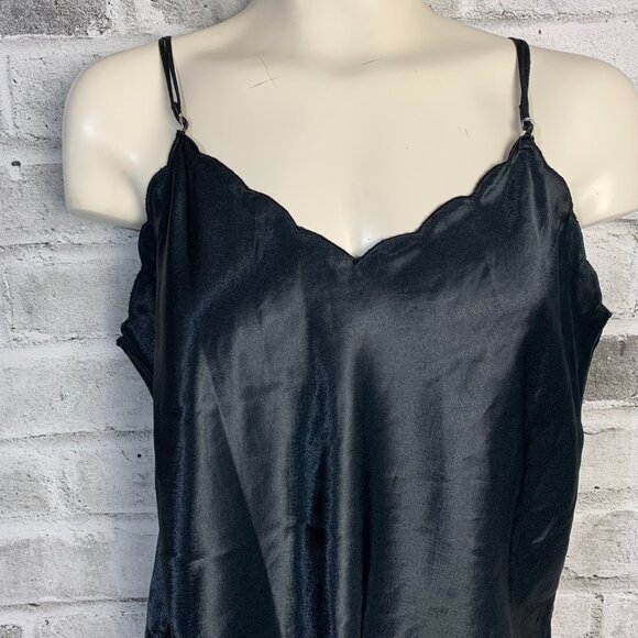 Vintage 90s Vanity Fair Silky Satin Cami Shorts Lingerie Sleepwear Loungewear - Picture 2 of 16